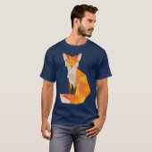 幾何学模様 フォ retro tシャツ (正面フル)