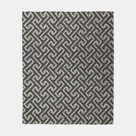 幾何学模様 フリースブランケット (正面)