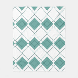 幾何学模様 フリースブランケット