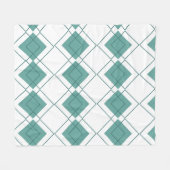 幾何学模様 フリースブランケット (正面(横))