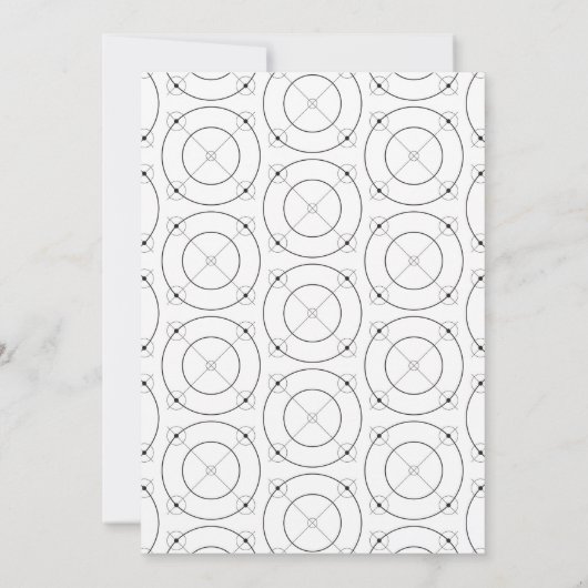 幾何学模様(フレーム2フォト卒業パーティー付) 招待状 (裏面)