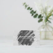 幾何学模様 |ブラッ絵を描シュ 名刺 (スタンド正面)