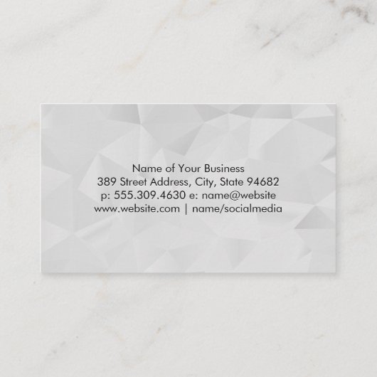 幾何学模様 |ブラッ絵を描シュ 名刺 (裏面)