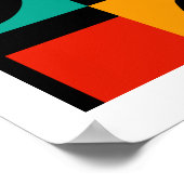 幾何学模様 ポスター (角)