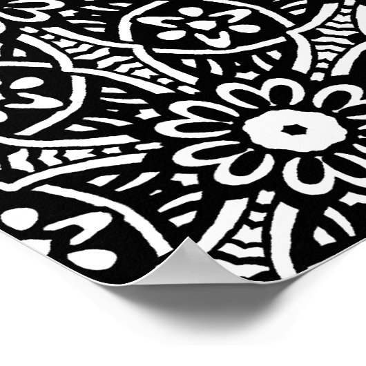 幾何学模様 ポスター (角)