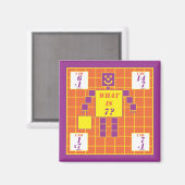 幾何学模様 – マグネット – 角型エイジ7 (正面/裏面)