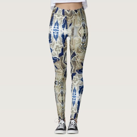 幾何学模様 レギンス (正面)