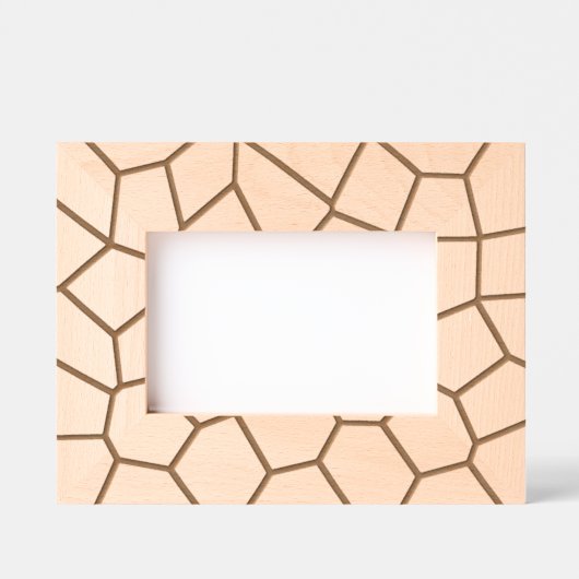 幾何学模様 レーザー彫刻フレーム (正面)