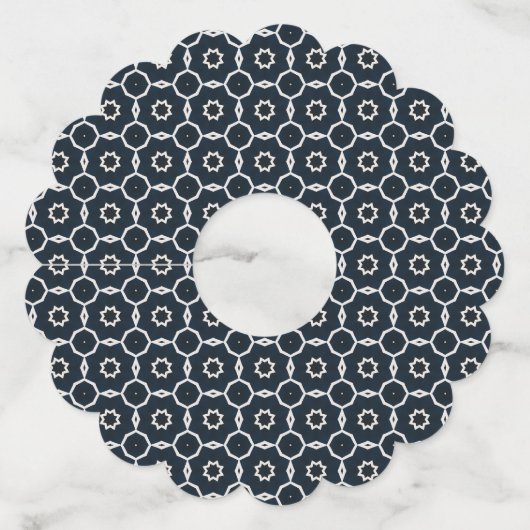 幾何学模様 ワイングラスタグ (裏面)