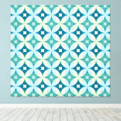 幾何学模様、ヴィンテージ抽象芸術壁紙。 キャンバスプリント (インサイチュ (ウッドフロア))