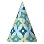 幾何学模様、ヴィンテージ抽象芸術壁紙。 パーティーハット (左)