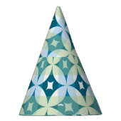 幾何学模様、ヴィンテージ抽象芸術壁紙。 パーティーハット (右)