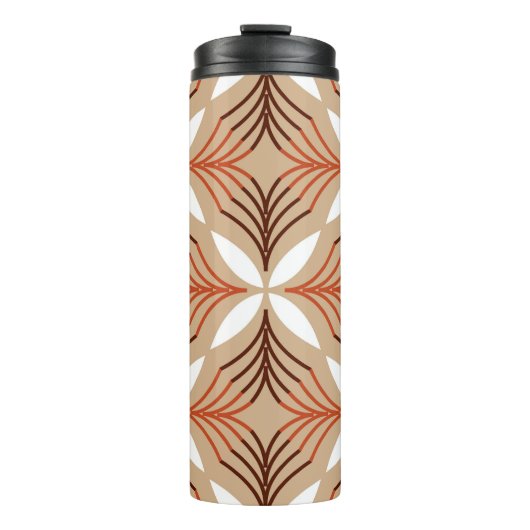 幾何学模様：ヴィンテージ芸術的デザイン タンブラー (正面)