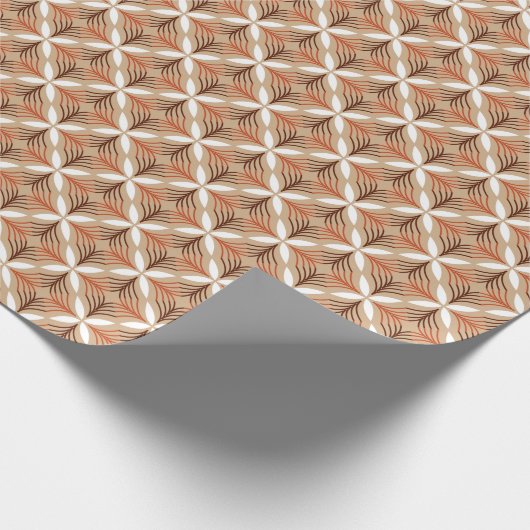 幾何学模様：ヴィンテージ芸術的デザイン ラッピングペーパー (角)