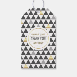 幾何学模様 |卒業のお願い ギフトタグ