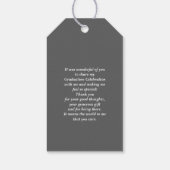 幾何学模様 |卒業のお願い ギフトタグ (裏面)