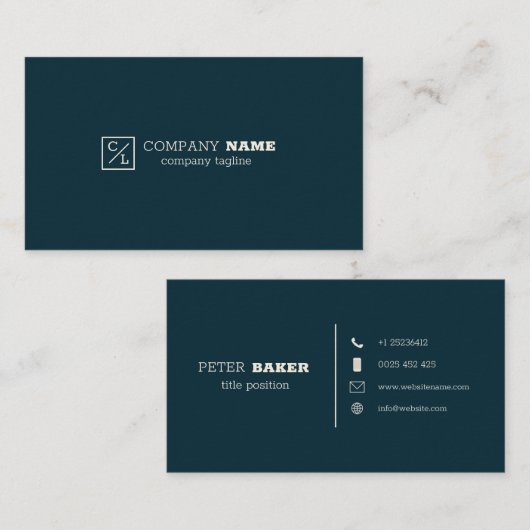 幾何学模様 名刺 (正面/裏面)