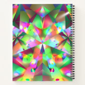 幾何学模様：四面体のスケッチブック ノートブック (裏面)