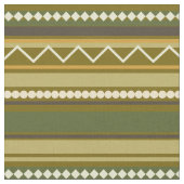 幾何学模様(山形とストライプ緑) ファブリック (クローズアップ)