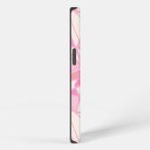 幾何学模様 抽象的 カラフル ピンク iPhoneケース (右側面)