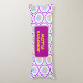 幾何学模様（明るい色） ボディピロー (正面縦)