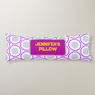 幾何学模様（明るい色） ボディピロー