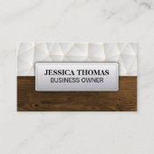 幾何学模様 |木目 名刺 (正面)