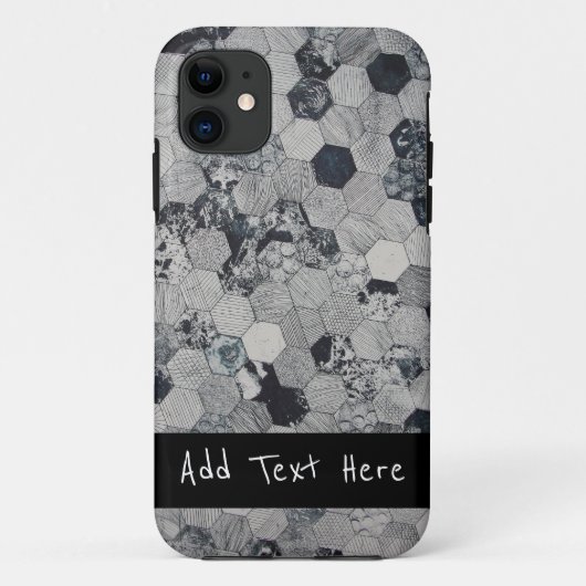 幾何学模様（灰色、白、黒） Case-Mate iPhoneケース (裏面)