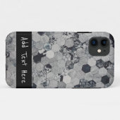 幾何学模様（灰色、白、黒） Case-Mate iPhoneケース (裏面(横))