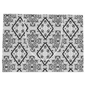 幾何学模様，白黒 ラージペーパーバッグ (裏面)