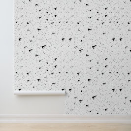 幾何学模様(白黒)壁紙 壁紙