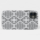幾何学模様，白黒 Case-Mate iPhoneケース (裏面(横))
