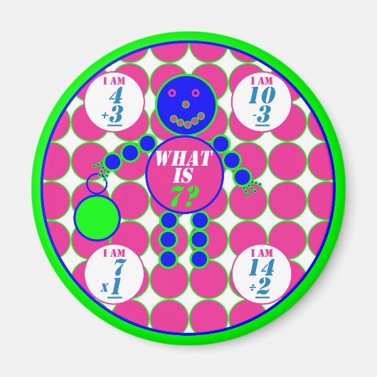 幾何学模様 – 磁石 – 円 – 年代7 (正面)