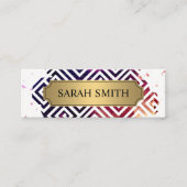 幾何学模様/表現形式 スキニー名刺 (正面)