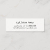 幾何学模様/表現形式 スキニー名刺 (裏面)