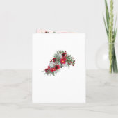 幾何学模様 – 金ゴールドグリッターバーガンディーカップルのシャワー 招待状 (裏面)