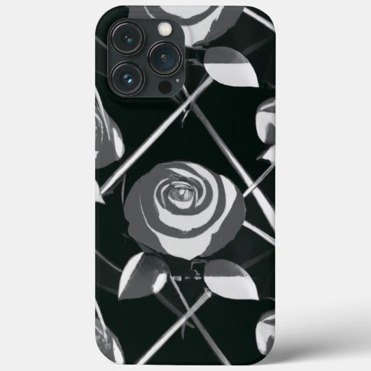 幾何学模様(黒と白) Case-Mate iPhoneケース (裏面)