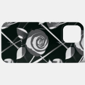 幾何学模様(黒と白) Case-Mate iPhoneケース (裏面 (横))
