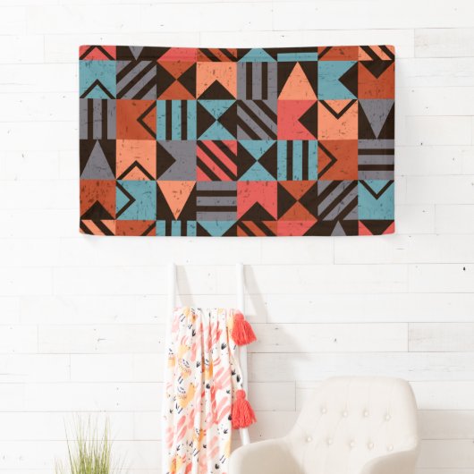 幾何学模様 28 横断幕 (インサイチュ)