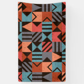 幾何学模様 28 横断幕 (縦)