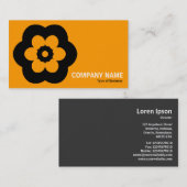 幾何学模様 – 290514(3) – イエローオレンジ 名刺 (正面/裏面)