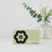 幾何学模様 – 290514(3) – ライトカーキ 名刺 (スタンド正面)