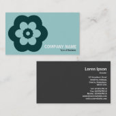 幾何学模様 – 290514(3) – 緑の色合い 名刺 (正面/裏面)