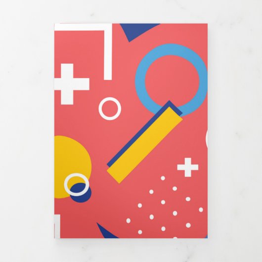 幾何学模様 2 三つ折りクリスマスカード (カバー)