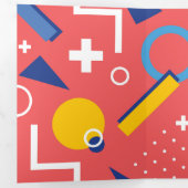 幾何学模様 2 三つ折りクリスマスカード (内部最初)