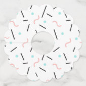 幾何学模様 32 ワイングラスタグ (正面)