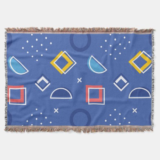 幾何学模様 3 スローブランケット (正面)