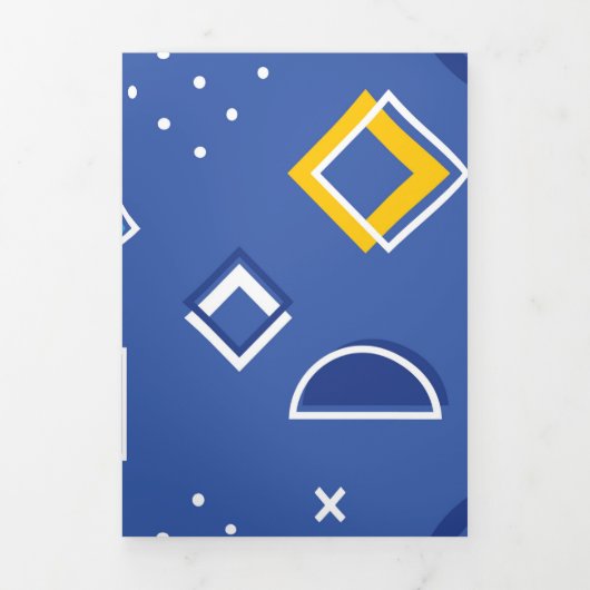 幾何学模様 3 三つ折りクリスマスカード (カバー)