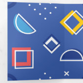 幾何学模様 3 三つ折りクリスマスカード (内部最初)