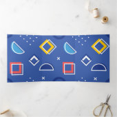 幾何学模様 3 三つ折りクリスマスカード (内部)